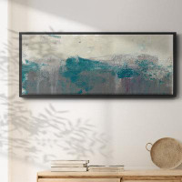 Orren Ellis Teal Range II- Framed Canvas