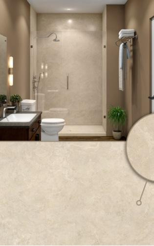 Creme Travertine Shower Wall Surround 5mm - 6 Kit Sizes available ( 35 Colors and Styles Available ) **Includes Delivery dans Plomberie, éviers, toilettes et bains