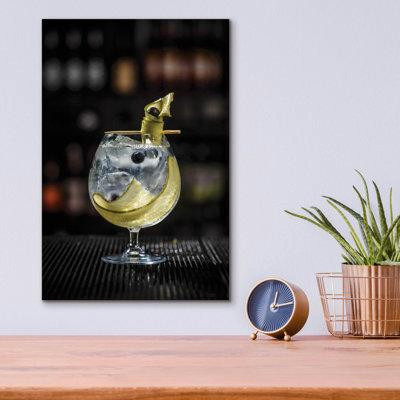 Latitude Run® Epic Art ''Gin Cucumber Cooler'' By Epic Portfolio, Acrylic Glass Wall Art, in Other