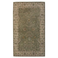 Landry & Arcari Rugs and Carpeting One-of-a-Kind Tabriz Hand-Knotted New Age 5'6" x 8'6" Wool Area Rug in Light Green