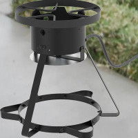 18.9 Portable Double Burner Outdoor Gas Stove Propane Cooker with Regulator