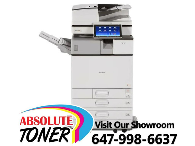 $59/month. Ricoh Aficio MP 3055 Black and White Multifunction Laser Printer Scanner Office Copier Only 20k Pages Printed in Printers, Scanners & Fax in Ontario