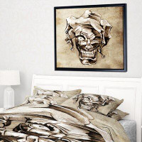 Made in Canada - East Urban Home 'Fantasy Clown Joker' Framed Graphic Art Print on Wrapped Canvas