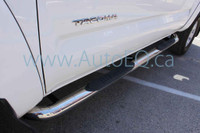 3 Round Stainless Steel Side Step Bars | 2005-2022 Toyota Tacoma Double Cab
