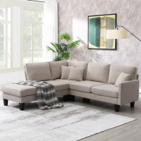 Latitude Run® Modern Sectional Sofa,5-Seat Practical Couch Set with Chaise Lounge