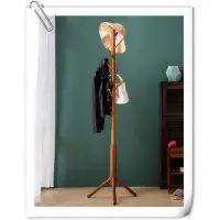George Oliver Bamboo Coat Rack Freestanding Stand Tree Adjustable Coat With 3 Sections 8 Hooks Easy To Assemble Standing