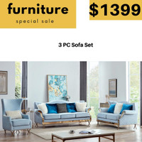 3 PC Sofa Set on Huge Sale !! Reliable Shipping Available !!