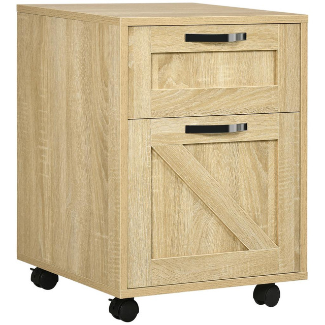 File Cabinet 15.4" W x 16.5" D x 22" H Natural Wood in Storage & Organization - Image 2