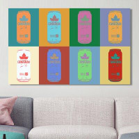 Picture Perfect International Molson Canadian Cans Popart - Graphic Art Print on Canvas