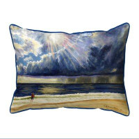 Highland Dunes Sun Beams Small Indoor/Outdoor Pillow 11X14