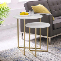 Everly Quinn Everly Quinn Nesting Coffee Tables, End Tables & Side Tables (Golden Yellow)