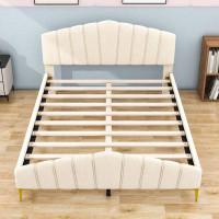 Latitude Run® Queen Velvet Bed with Thick Fabric