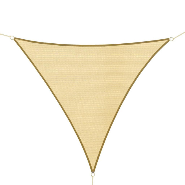 Triangle Sun Sail Shade 11.8' x 11.8' x 11.8' Sand in Patio & Garden Furniture - Image 2