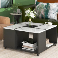 Wrought Studio Coffee Table With Casters