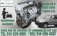 Honda CRV Engine 2002 2003 2004 2005 2006 2007 2008 2009 JDM K24A Moteur, Motor 2.4
