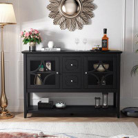 Red Barrel Studio Sideboard Buffet Console Table, Media Cabinet With Adjustable Shelves