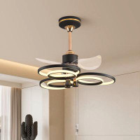 Wrought Studio Jalun 25.6'' Ceiling Fan with LED Lights and Remote Control