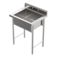 NEW 30 IN STAINLESS STEEL COMMERCIAL GRADE UTILITY SINK 20201