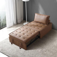 Latitude Run® 3 In 1 Multipurpose Folding Ottoman Sleeper Sofa Bed,Convertible Sleeper Sofa Chair Bed, Adjustable Single
