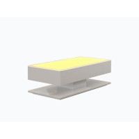 Wenty Emma Modern & Contemporary Style With LED Coffee Table Made With Wood & Glossy Finish