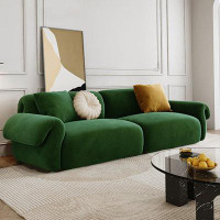 Lilac Garden Tools 110.24" Green 100% Polyester Modular Sofa cushion couch
