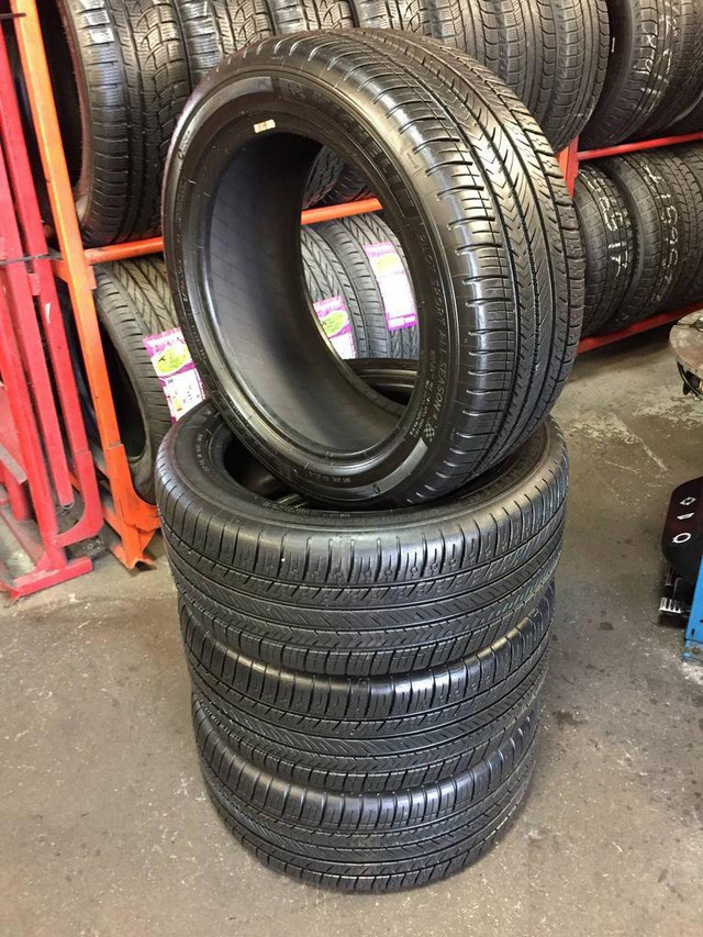 18 INCH SET OF 4 USED ALL SEASON TIRES 255/45R18 103Y MICHELIN PILOT SPORT ALL SEASON 4 TREAD 99% TAKE OFFS in Tires & Rims in Ontario