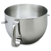 KitchenAid 6Qt Polished Stainless Steel Bowl for Bowl-Lift Mixer KN2B6PEH - 050946823430