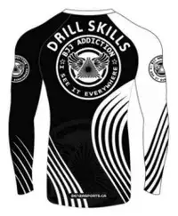 BJJ Addiction Rash Guard Long Sleeves , Compression wear Only @ BENZA SPORTS