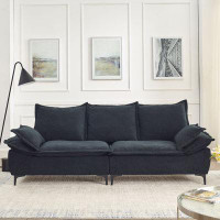 George Oliver 3-Seater Sofa with Two Pillows
