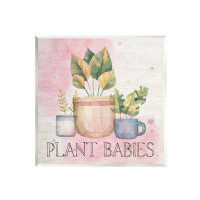 Stupell Industries Plant Babies Potted Sprigs Garden  Canvas Wall Art By ND Art