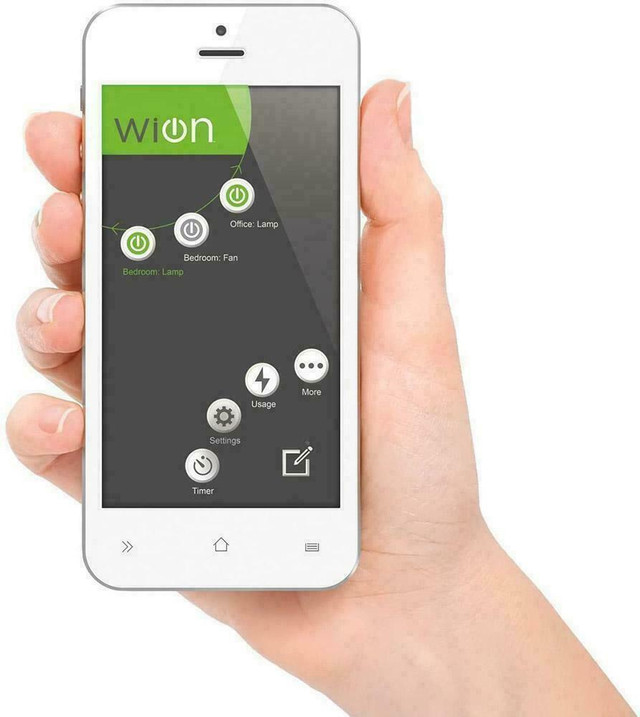 SMART HOME AUTOMATION -- NEW WIFI REMOTE CONTROLLED  ELECTRICAL OUTLETS by Woods WION - Programmable Timer in Other in Ontario - Image 2