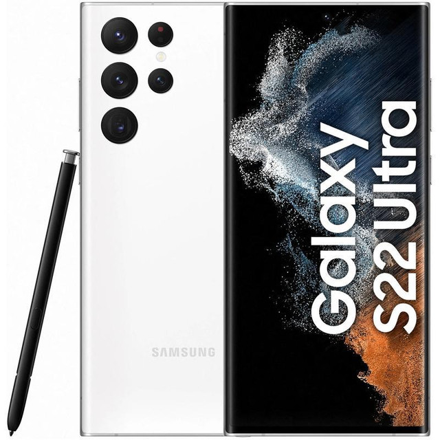Téléphone Samsung Galaxy S22 ULTRA 5G 128GB SM-S908WZWAXAC - BLANC - ON EXPÉDIE PARTOUT AU QUÉBEC ! - BESTCOST.CA in Cell Phones in Québec
