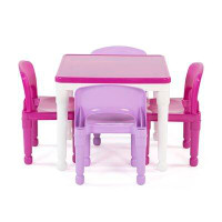 Zoomie Kids Lauritzen Kids Square Interactive Table and Chair Set