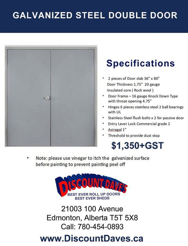 Pre-Hung Shipping Container Man Doors for Sea-Cans $875 in Storage Containers in Brandon Area - Image 4