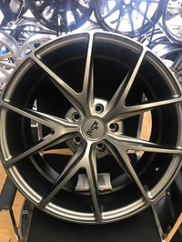 FOUR NEW 19 INCH NICHE MISANO WHEELS 5X120  MOUNTED WITH 255 / 40 R19 CONTINENTAL WINTERCONTACT TS850 WINTER ICE TIRES !