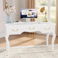 House of Hampton 47-inch White Computer Desk With 3 Drawers