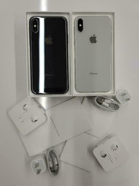 iPhone X 64GB 256GB CANADIAN MODELS NEW CONDITION WITH ACCESSORIES 1 Year WARRANTY INCLUDED