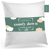 ComfyDown Balcke 100% Cotton Throw Square Indoor/Outdoor Pillow Insert
