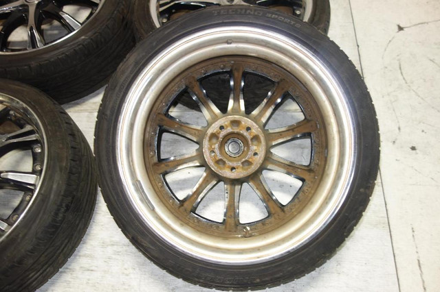 JDM Work Schwert Rims Wheel Tires 5x114.3 18x7.5 + 47Offset Mags Japan in Tires & Rims - Image 2