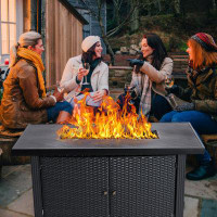 Red Barrel Studio Kinza 25'' H x 52'' W Propane Outdoor Fire Pit Table