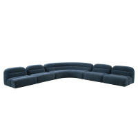 Latitude Run® Assar 5 - Piece Upholstered Corner Sectional