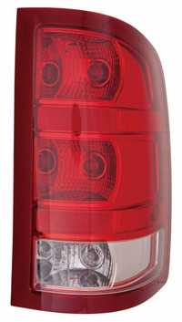 Tail Lamp Passenger Side Gmc Sierra 3500 2010-2013 Without Dark Red Trim With Small Back-Up Bulb Exclude Base/Dually Mod