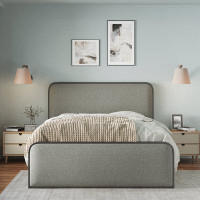 Latitude Run® Modern Metal Bed Frame with Headboard and Footboard Bed