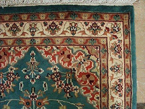 Floral Ivory Touch Medallion Rectangle Area Rug Hand Knotted Wool Silk Carpet (5 x 3)' in Rugs, Carpets & Runners - Image 4