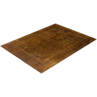 Isabelline Overdyed, One-of-a-Kind Hand-Knotted Area Rug - Brown, 9' 0" x 11' 10"