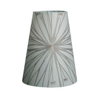 Ebern Designs 5.5" H Paper Empire Lamp shade ( Clip on ) in Gray