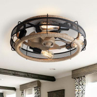 HELYIVLE Ceiling Fan With Light, Bulb Not Included, With Remote Control