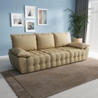 Latitude Run® Karmindy 91.3" Vegan Leather Sofa