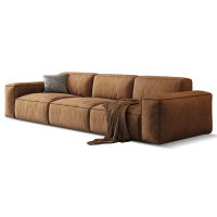 Lilac Garden Tools 125.98" Orange 100% Polyester Modular Sofa cushion couch