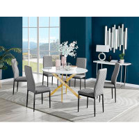 East Urban Home 6 - Person Dining Set
